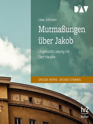 cover image of Mutmaßungen über Jakob